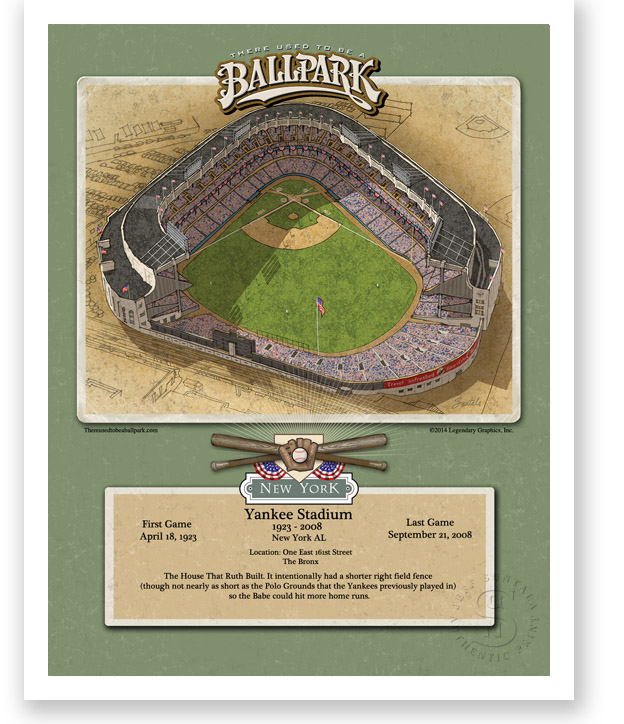 11" x 14" print of Yankee Stadium