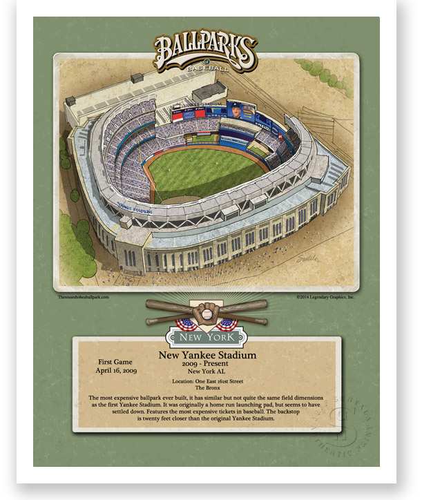 11" x 14" print of New Yankee Stadium