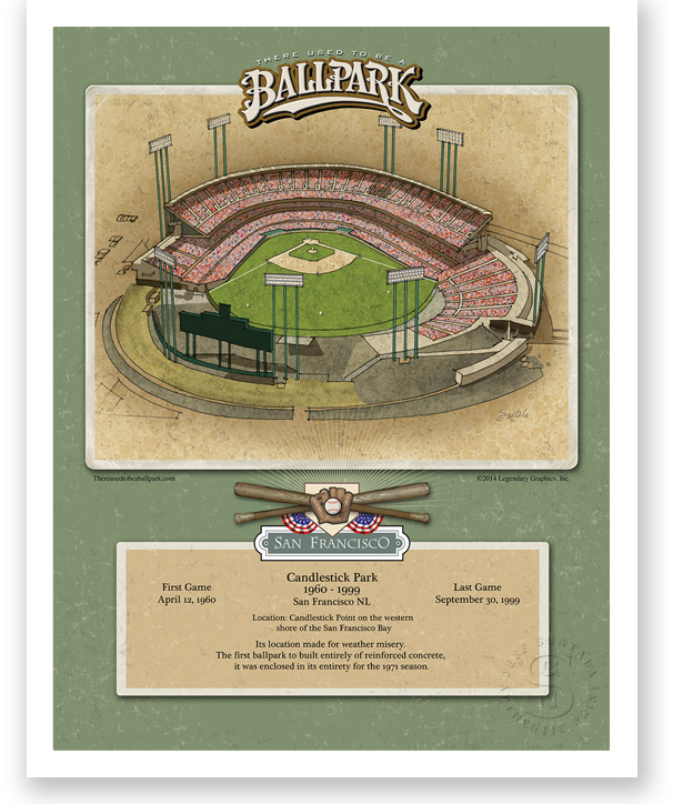 print of early Candlestick Park