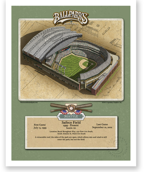 11" x 14" print of Safeco Field