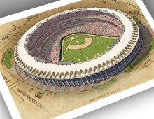 thumbnail of 13x19 print of Busch Stadium