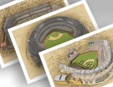 thumbnail of 3 cleveland ballpark 13x19 prints
