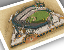 thumbnail of 13x19 print of Comerica Park