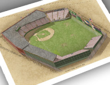 thumbnail of 13x19 print of early Fenway Park