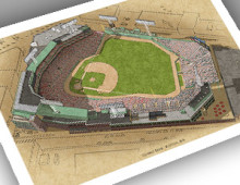 thumbnail of 13x19 print of modern Fenway Park