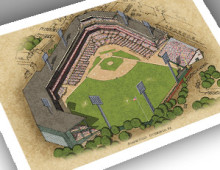 thumbnail of 13x19 print of Forbes Field