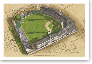 13x19 print of Griffith Stadium