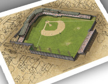 thumbnail of 13x19 print of League Park I