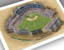 thumbnail of 13x19 print of late Metropolitan Stadium