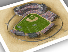 thumbnail of 13x19 print of early Metropolitan Stadium