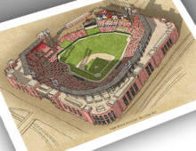 thumbnail of 13x19 print of New Busch Stadium