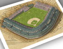 thumbnail of 13x19 print of 1930s Wrigley Field