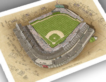 thumbnail of 13x19 print of modern Wrigley Field