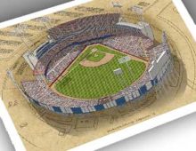 Thumbnail of 13x19 print of Arlington Stadium