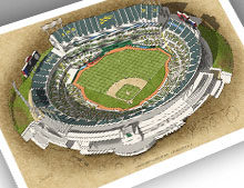 Thumbnail of 13x19 Oakland Coliseum print