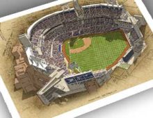 Thumbnail showing 13x19 print of Petco Park