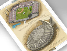 thumbnail of print featuring Parc Jarry and Stade Olympique